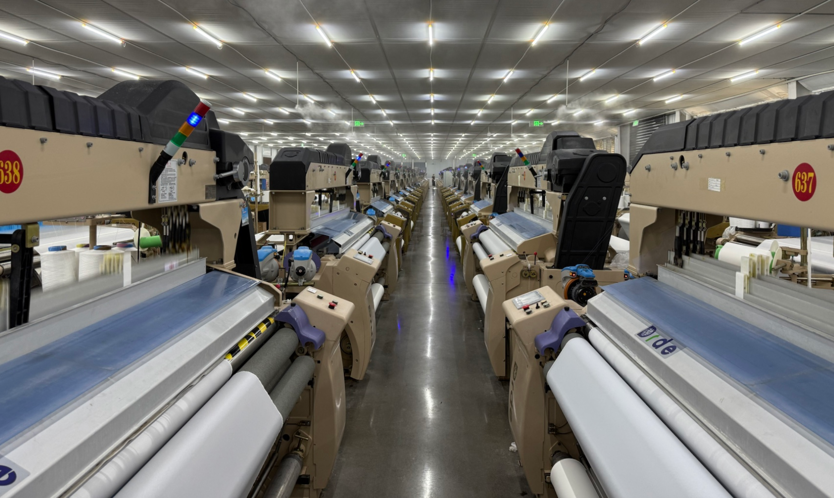 羽帆科技为河南淮滨喷水织机部署MES系统,以精准数据与专业服务驱动生产升级